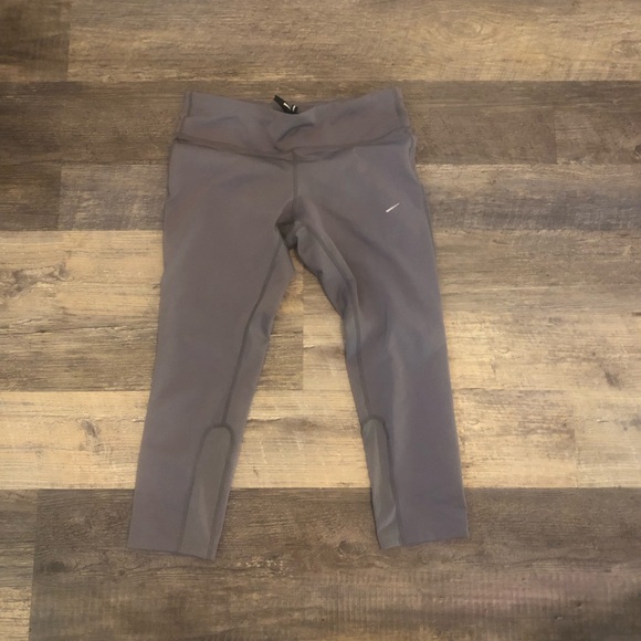 Nike DRI-FIT leggings, size Medium, purple-ish grey Nike emblem missing - Picture 1 of 7